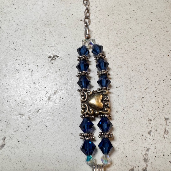Vintage Geneva Blue Beaded Watch Bracelet